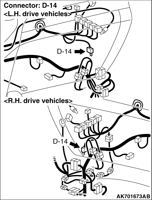 Inspection Procedure 19: Engine-A/T-ECU power supply, engine control ...