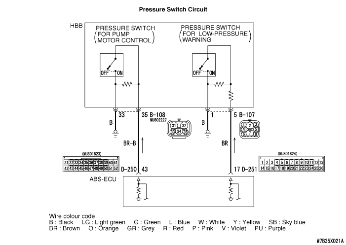 Code No.78: Accumulator system (Motor energized too long or accumulator ...