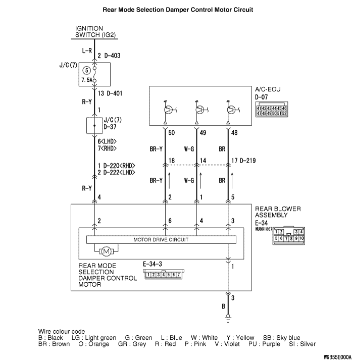 Inspection Procedure 14: Rear air outlet vent cannot be changed