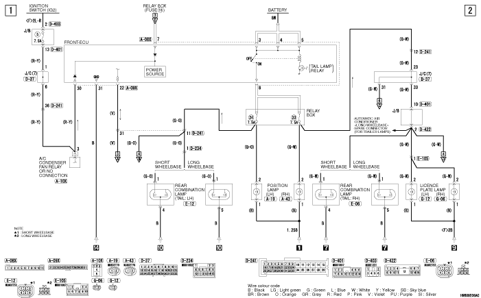 TAIL LAMP, POSITION LAMP, LICENCE PLATE LAMP AND LIGHTING MONITOR BUZZER